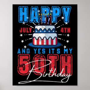 Poster Dia da Independência Feliz 4 de julho E Sim São Me