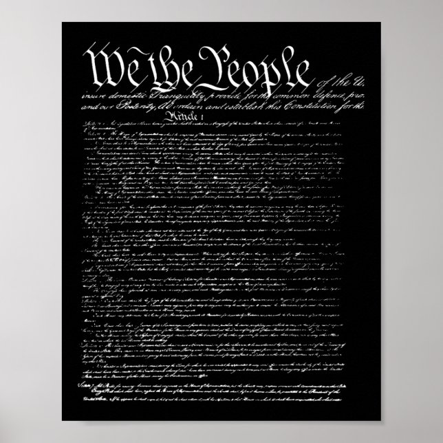 Poster Dia da Independência Preâmbulo da Constituição Nós (Frente)