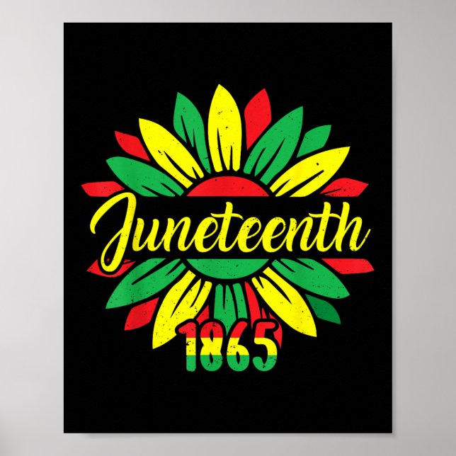 Poster Dia da Liberdade Junho Afro-Americano Juneteenth 1 (Frente)
