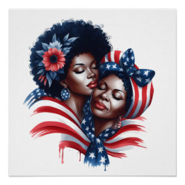 Pôster Dia da Mãe Patriótico