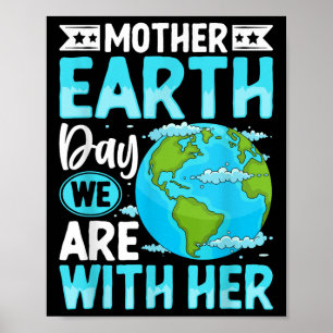 Poster Dia Da Mãe Terra Estamos Com Seu Promotor Ambienta