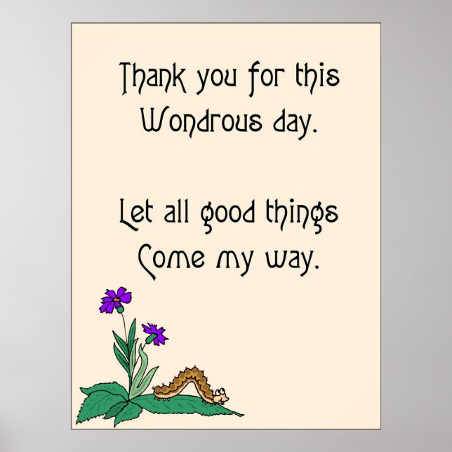 Pôster Dia da Maravilha (Frente)