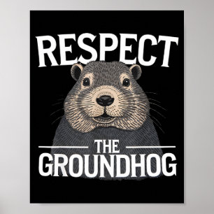 Poster Dia da Marmota Respeite a Marmota _1 