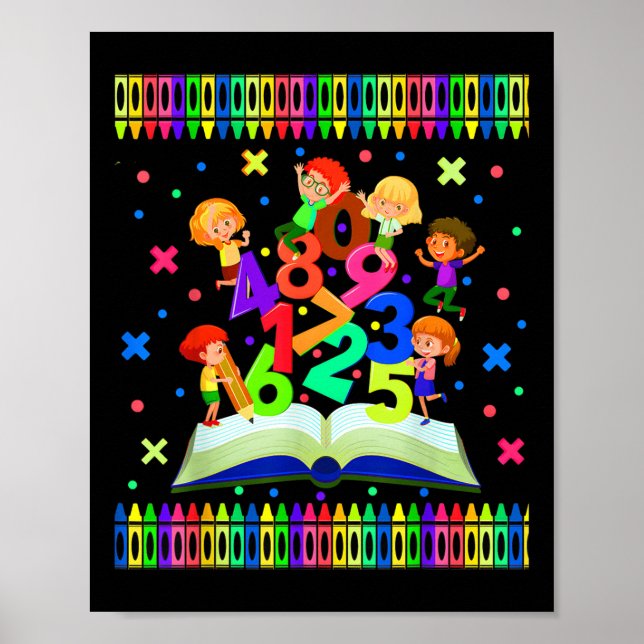 Poster Dia da Matemática nas Escolas, Horários, Matemátic (Frente)