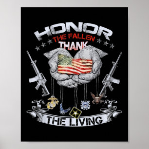 Poster Dia da Memória - Honrar os Caídos Agradecer os Viv