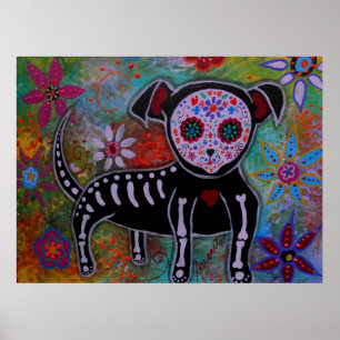 Pôster Dia da pintura inoperante da chihuahua