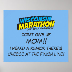 Pôster Dia da raça de maratona de Wisconsin