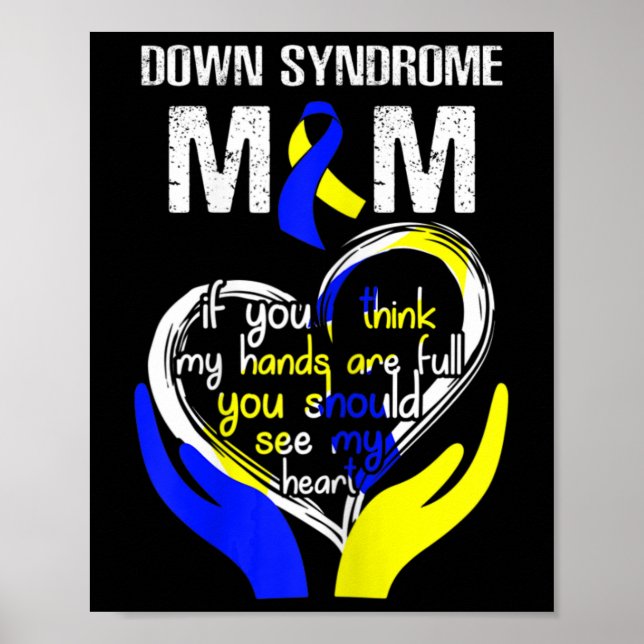 Poster Dia da Síndrome de Down Mamãe Figurume World Down (Frente)