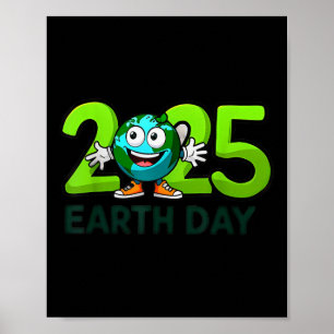 Poster Dia da Terra 2025 Crianças de Aniversário do Dia d