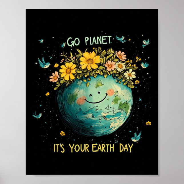 Poster Dia da Terra 2025 Planeti T's O Dia da Terra (Frente)