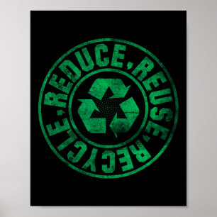 Poster Dia da Terra 2025 Reduza o Reciclar de reutilizaçã