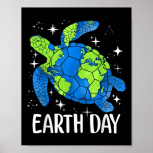 Poster Dia da Terra 2025 Restaurar a Tartaruga da Terra S