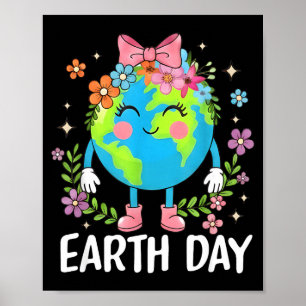 Poster Dia da Terra 2026 arco planeta floral amantes da T