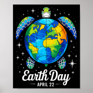 Poster Dia da Terra 2026 Restaurar Terra Mar Dia da Terra