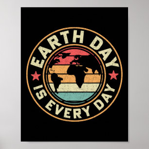 Poster Dia da Terra: Ativista Mãe Terra Cone Todos Os Dia