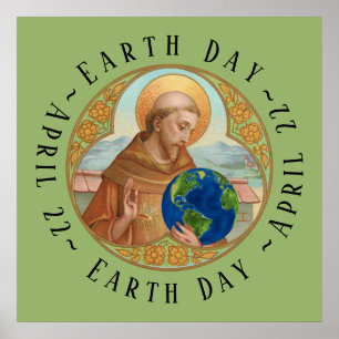 Poster Dia da Terra & Cartaz de São Francisco de Assis