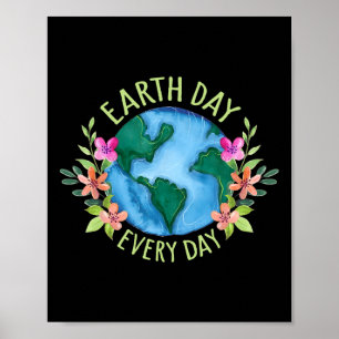 Poster Dia da Terra Dia a Dia das Mulheres com Camisas Am
