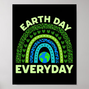 Poster Dia da Terra Dia do Dia da Terra Arco-Íris Ambient