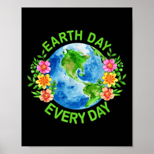 Poster Dia da Terra Dia Floral Dia da Terra Dia 2025 Salv