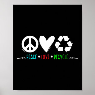 Poster Dia da Terra do reciclar - Reciclagem