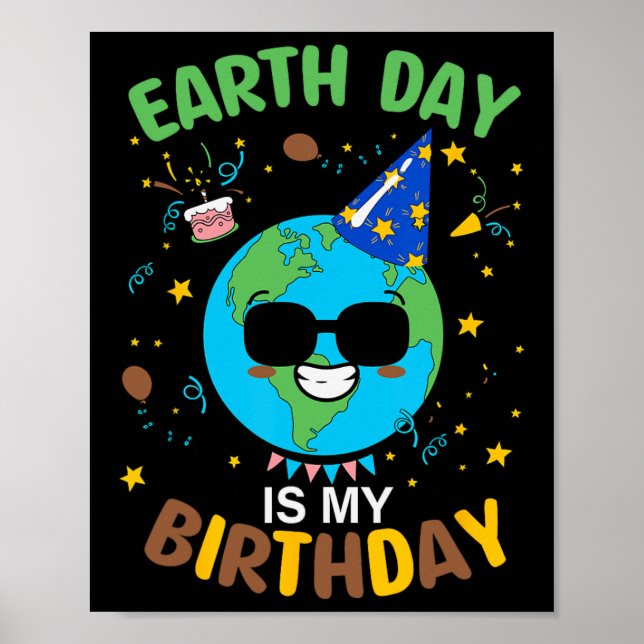 Poster Dia da Terra é meu aniversário 3 (Frente)