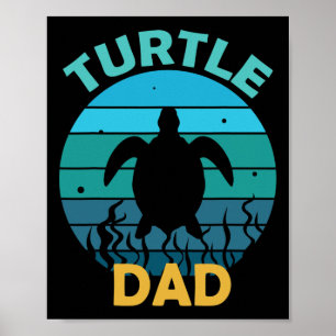 Poster Dia da Terra Ecológico do Pai de Tartaruga