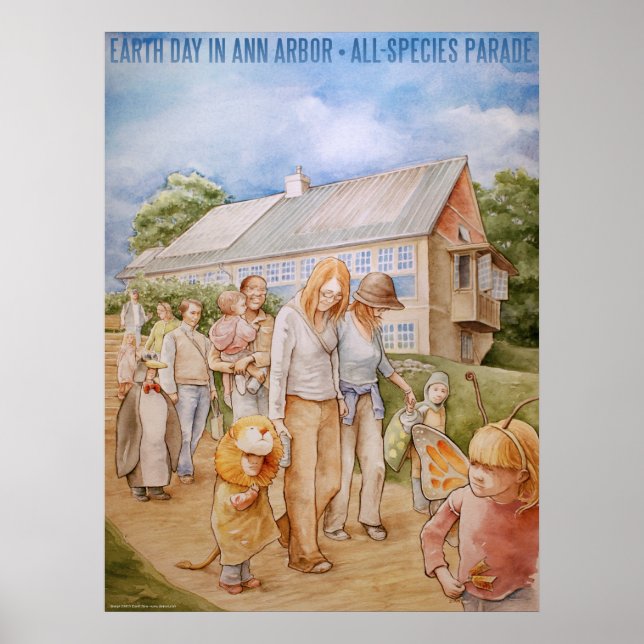 Pôster Dia da Terra em um porto (poster) (Frente)