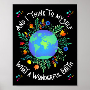 Poster Dia da Terra Maravilhosa
