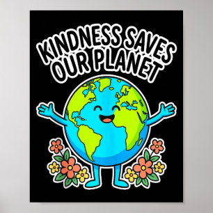 Poster Dia da Terra natureza amor ecológico ambiental
