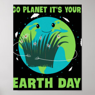 Poster Dia da Terra: Planeta Ir É o Dia da Terra