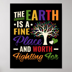 Poster Dia da Terra Proteção Ambiental Pare a Guerra Glob