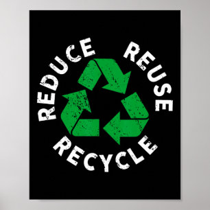 Poster Dia da Terra Reduza o Reciclagem Incrível do Recic