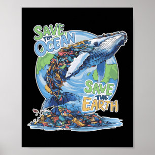 Poster Dia da Terra Salva Planeta Humpck Reciclar de Bale