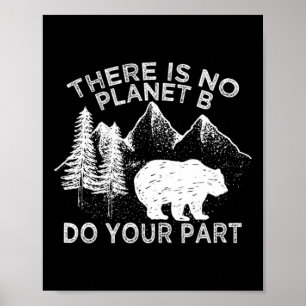 Poster Dia Da Terra Salvar O Planeta Não Há Planeta B Shi