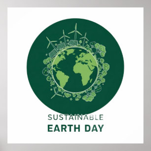 Poster Dia da Terra Sustentável
