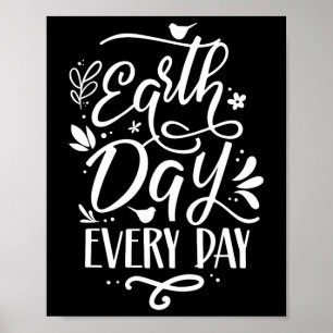 Poster Dia da Terra Todo Ambiente Salve Natureza Conser