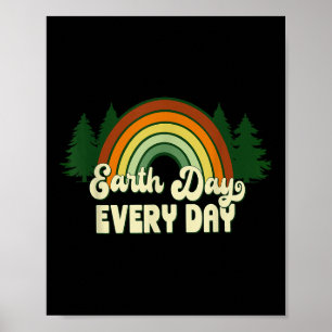 Poster Dia da Terra Todos os Dias Árvores de Pinheiro Arc