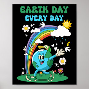 Poster Dia da Terra Todos Os Dias O Globo Arco-Íris Salva