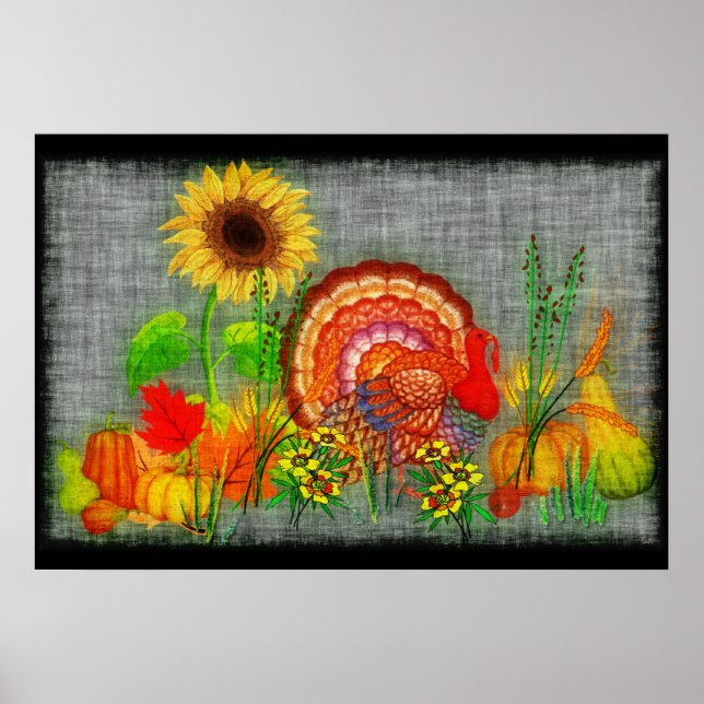 Pôster Dia da Turquia (Frente)