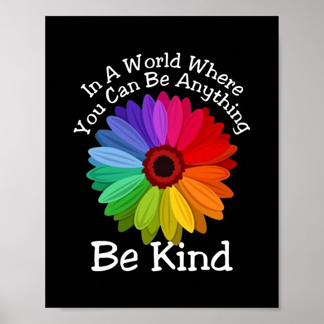 Poster Dia Da Unidade Num Mundo Onde Você Pode Ser Qualqu (Frente)