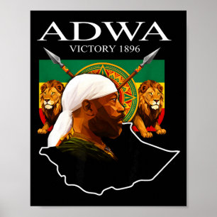 Poster dia da vitória de Adwa 1896
