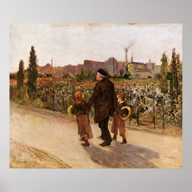 Poster Dia das Almas por Jules Bastien-Lepage (Frente)