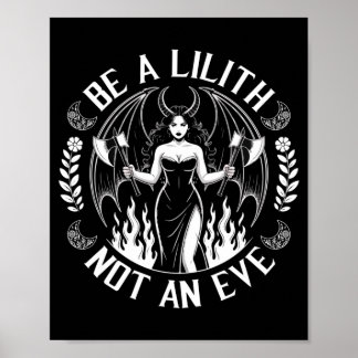 Poster Dia das Bruxas dos Homens Ser uma Lilith Não uma E