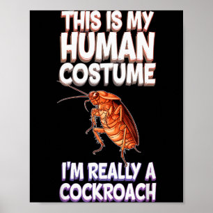 Poster Dia das Bruxas Este é o meu disfarce humano Eu sou