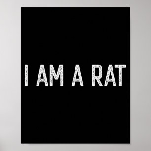 Poster Dia das Bruxas Eu Sou Um Rato Amante de Ratos Engr