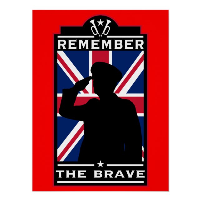 Pôster Dia das Forças Armadas Britânicas (Frente)