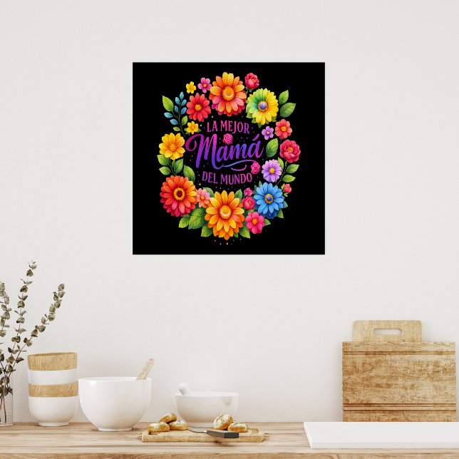 Poster Dia das Mães A Melhor Mãe do Mundo (Cozinha)