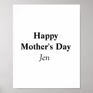 Poster dia das mães adicione o seu nome texto imagem edit