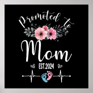 Poster Dia das Mães Engraçado com Florais 2024