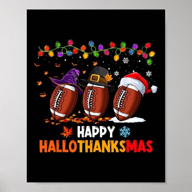 Poster Dia de Ação de Graças de Halloween Hallothanksmas  (Frente)
